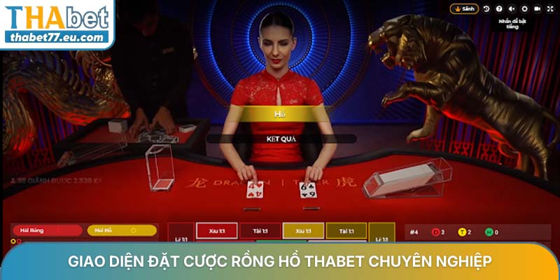 Giao diện đặt cược rồng hổ THABET chuyên nghiệp