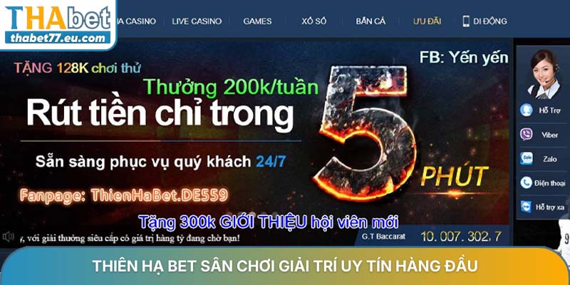 Thiên Hạ Bet sân chơi giải trí uy tín hàng đầu